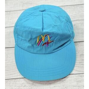 Vintage 90’s McDonald's Employee Crest Hat Neon Blue Snapback Unisex